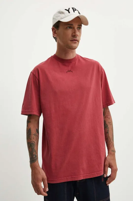 czerwony A-COLD-WALL* t-shirt bawełniany Essential T-Shirt Męski