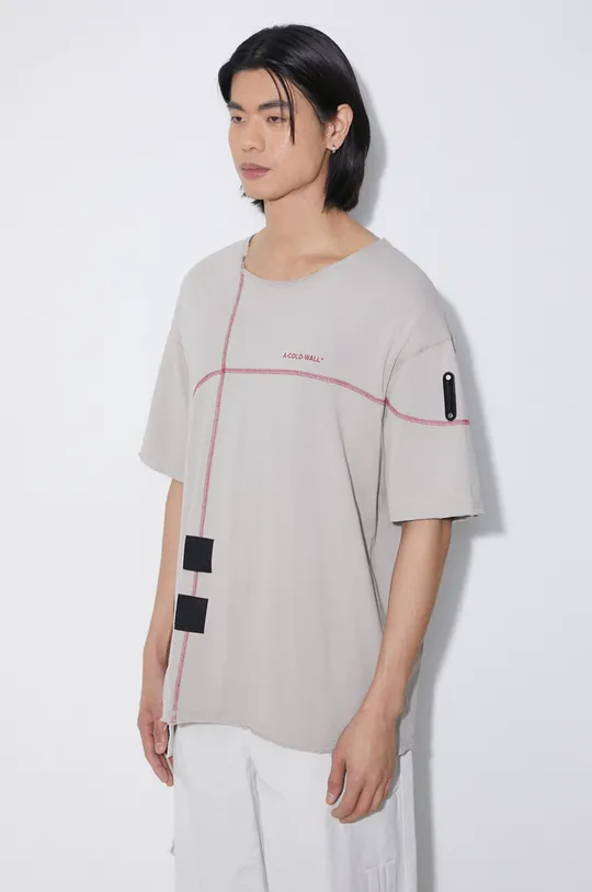 μπεζ Βαμβακερό μπλουζάκι A-COLD-WALL* Intersect T-Shirt Ανδρικά