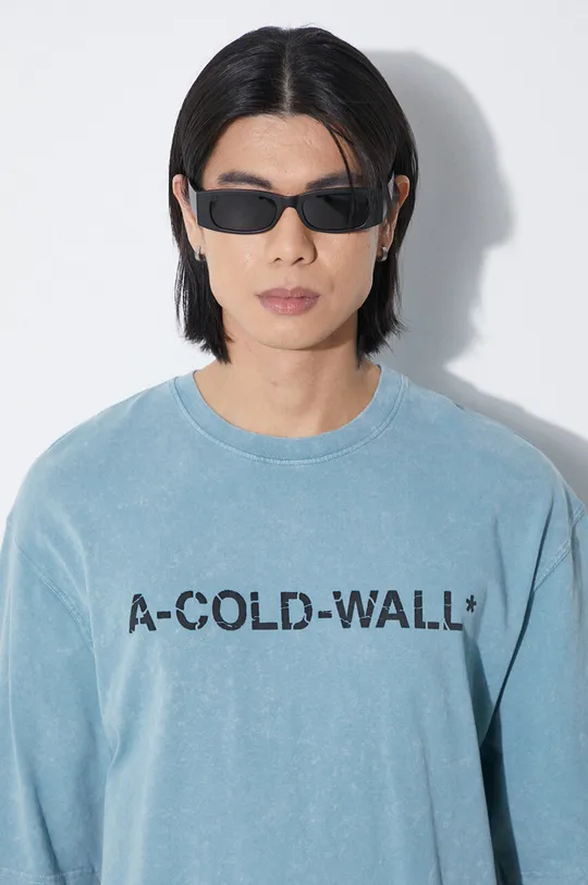 Памучна тениска A-COLD-WALL* Overdye Logo T-Shirt Чоловічий