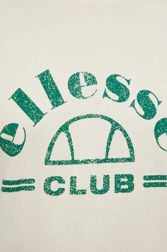 μπεζ Βαμβακερό μπλουζάκι Ellesse Club T-Shirt