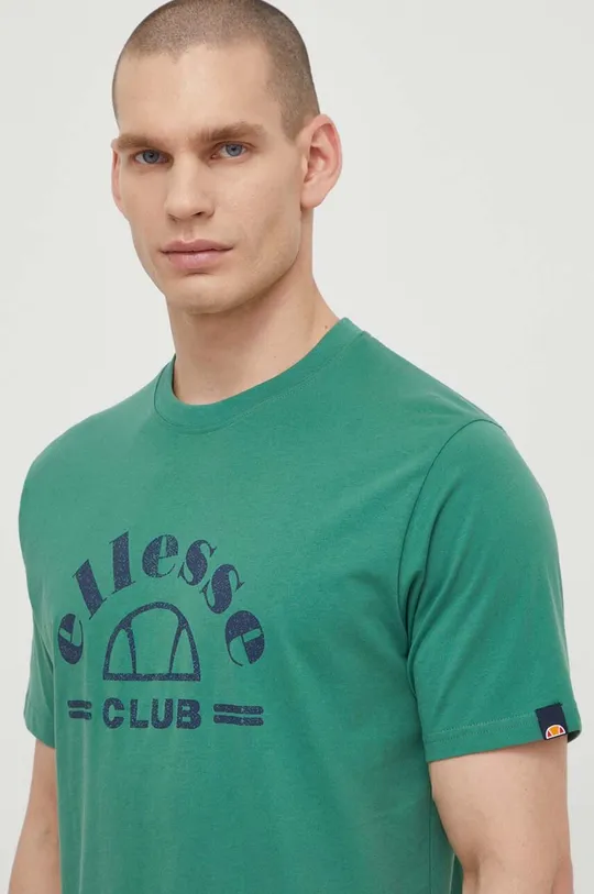 zelena Bombažna kratka majica Ellesse Club T-Shirt