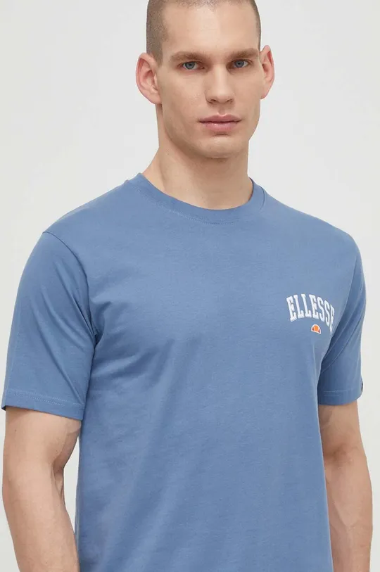 modra Bombažna kratka majica Ellesse Harvardo T-Shirt