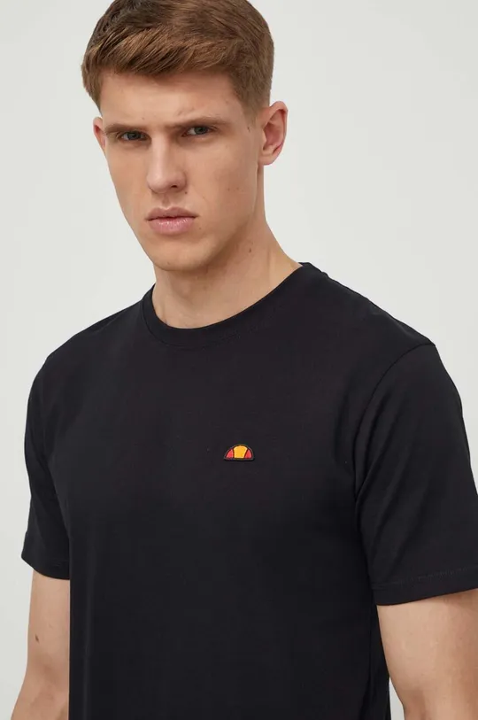 μαύρο Βαμβακερό μπλουζάκι Ellesse Cassica T-Shirt