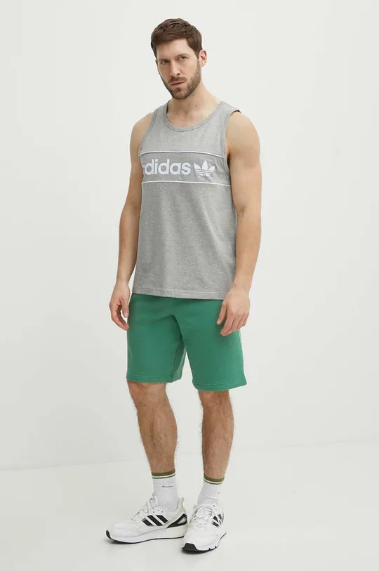 adidas Originals t-shirt bawełniany szary