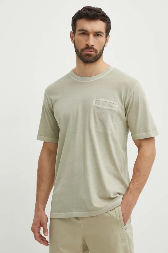 beige adidas Originals t-shirt in cotone Uomo