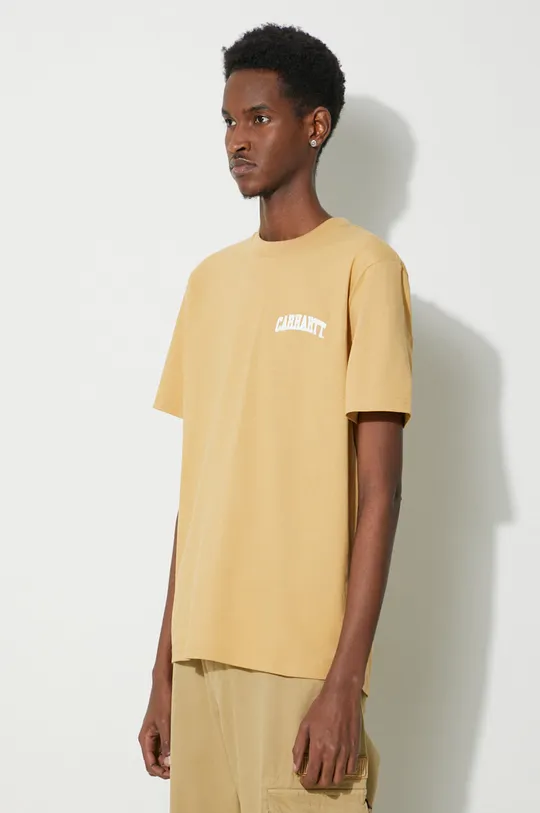 beige Carhartt WIP cotton t-shirt S/S University Script T-Shirt