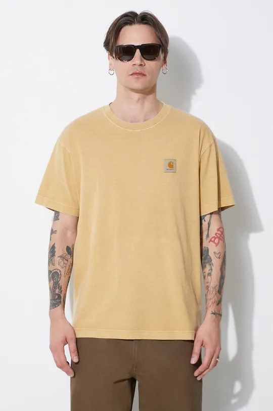 beige Carhartt WIP cotton t-shirt S/S Nelson T-Shirt Men’s