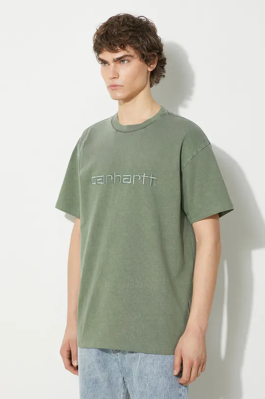 πράσινο Βαμβακερό μπλουζάκι Carhartt WIP S/S Duster T-Shirt