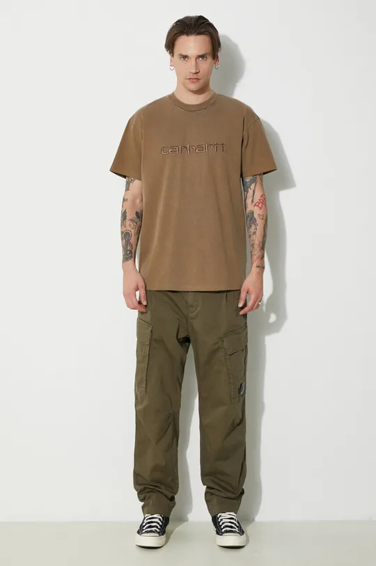 Carhartt WIP t-shirt bawełniany S/S Duster T-Shirt brązowy