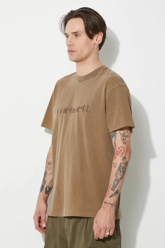 коричневый Хлопковая футболка Carhartt WIP S/S Duster T-Shirt