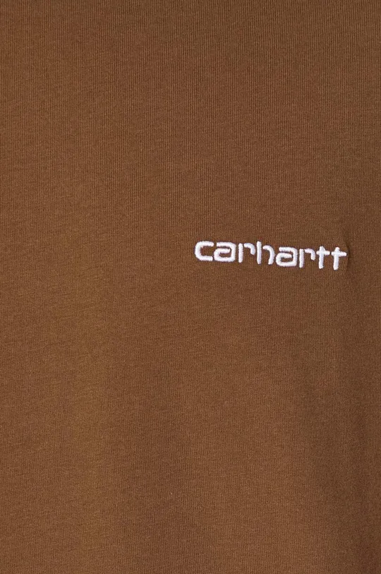 Бавовняна футболка Carhartt WIP S/S Script Embroidery T-Shirt