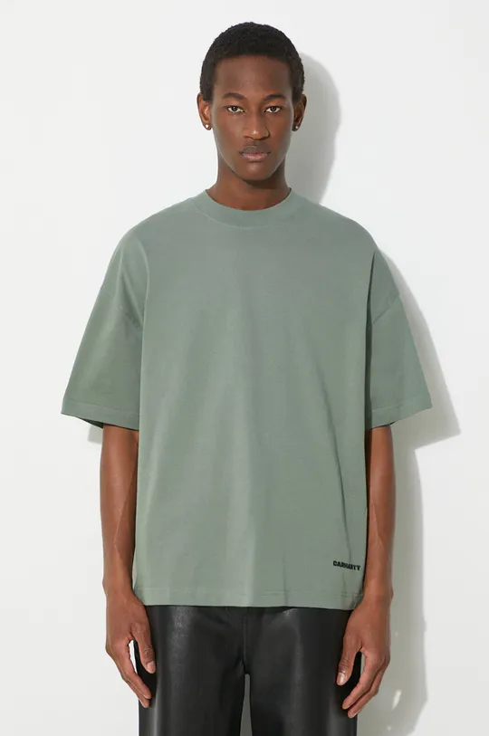 green Carhartt WIP cotton t-shirt S/S Link Script Men’s