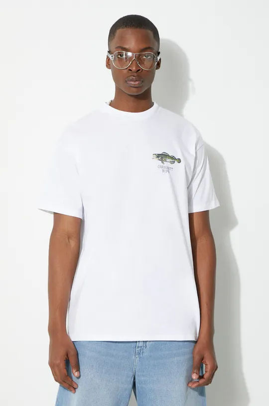 Bavlněné tričko Carhartt WIP S/S Fish T-Shirt 100 % Organická bavlna