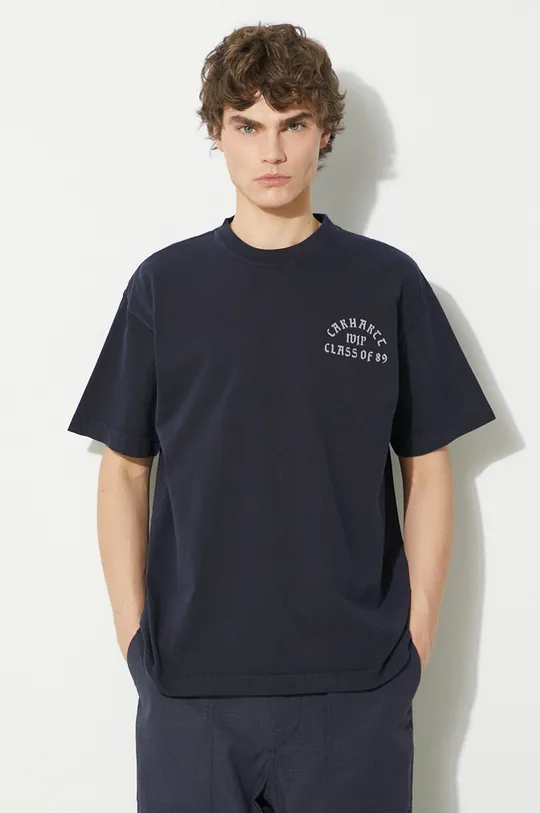тёмно-синий Хлопковая футболка Carhartt WIP S/S Class of 89 T-Shirt Мужской
