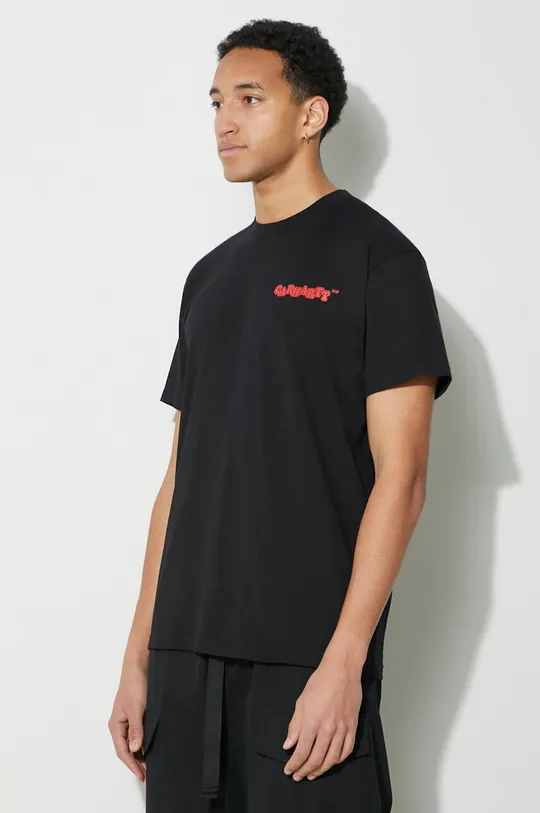 negru Carhartt WIP tricou din bumbac S/S Fast Food T-Shirt