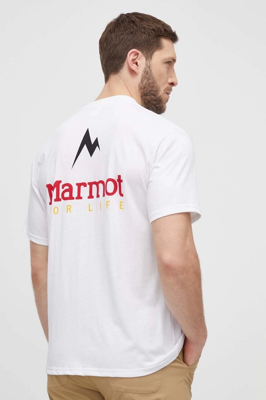 Marmot t-shirt sportowy Marmot For Life regular biały M15345