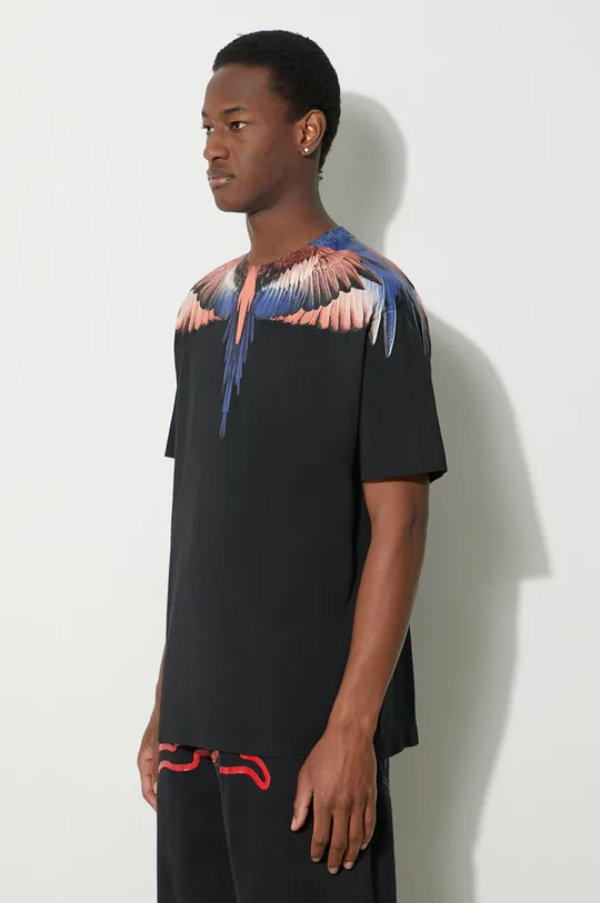 black Marcelo Burlon cotton t-shirt Icon Wings Basic