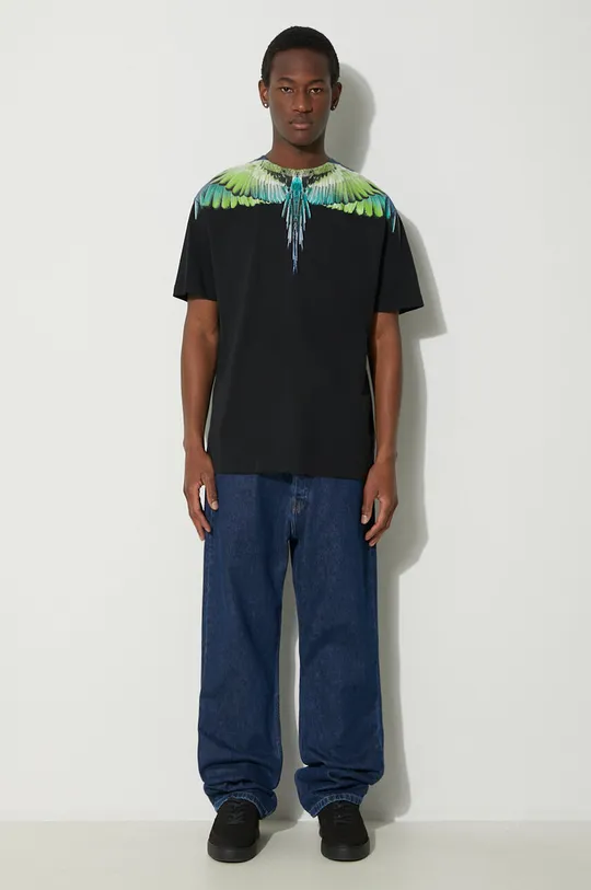 Marcelo Burlon t-shirt bawełniany Icon Wings Basic czarny