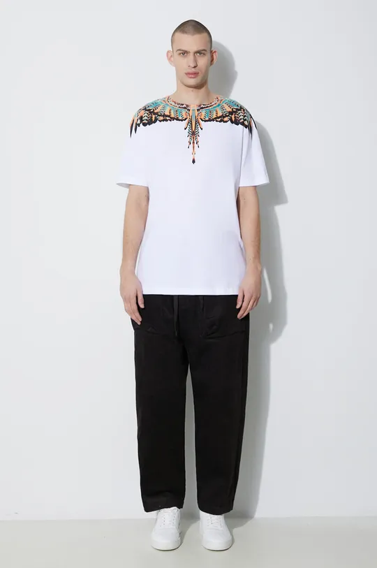 Marcelo Burlon t-shirt in cotone Grizzly Wings Basic bianco