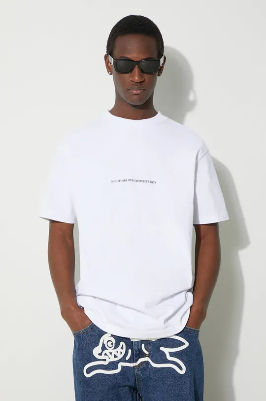 biały Marcelo Burlon t-shirt bawełniany Party Quote Basic Męski