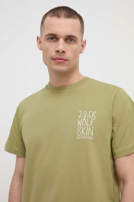 zielony Jack Wolfskin t-shirt Jack Tent