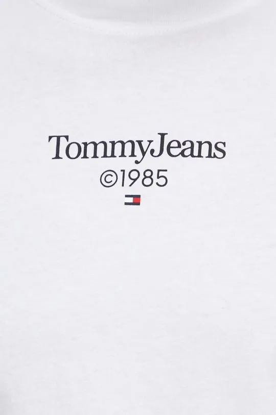 biela Bavlnené tričko Tommy Jeans