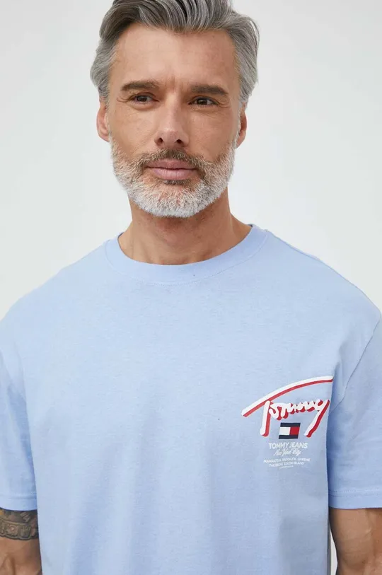 Tommy Jeans pamut póló 100% pamut