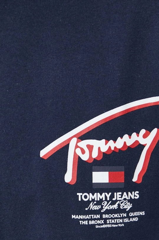 granatowy Tommy Jeans t-shirt bawełniany