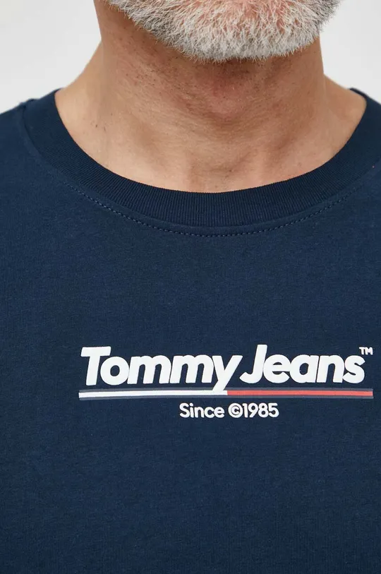 темно-синій Бавовняна футболка Tommy Jeans