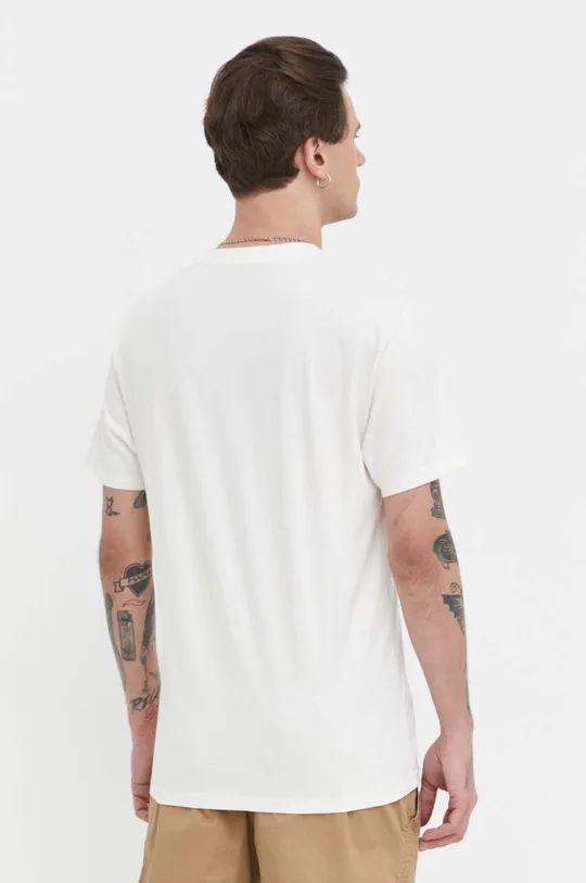 Hollister Co. t-shirt bawełniany beżowy