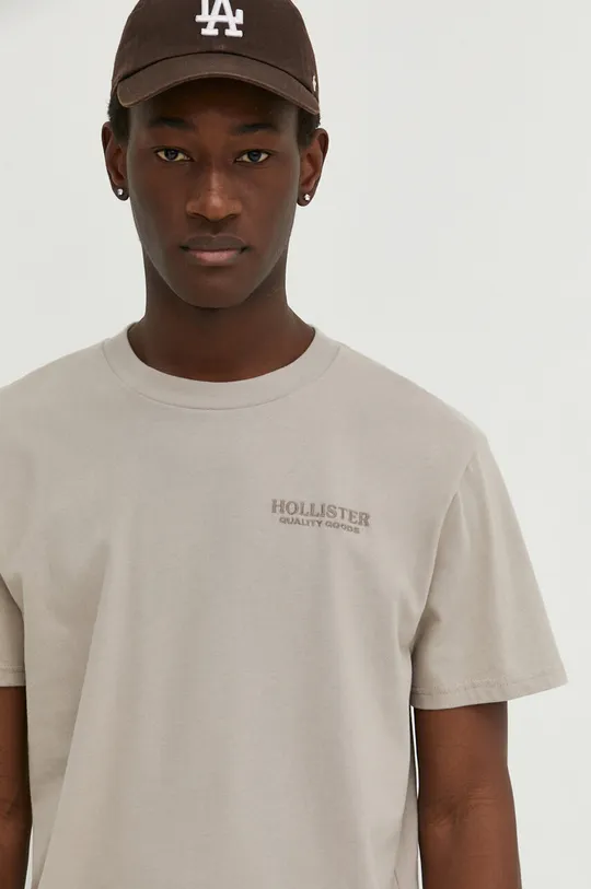 bež Pamučna majica Hollister Co.