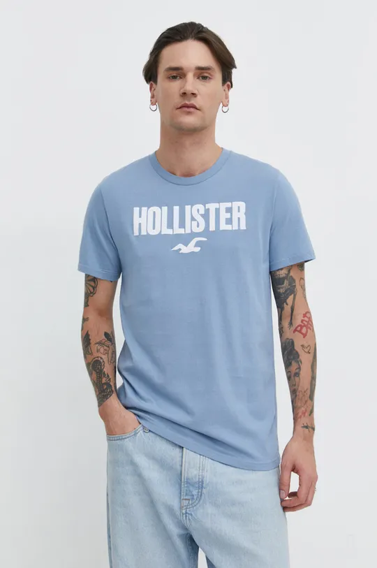 Βαμβακερό μπλουζάκι Hollister Co. 5-pack 100% Βαμβάκι