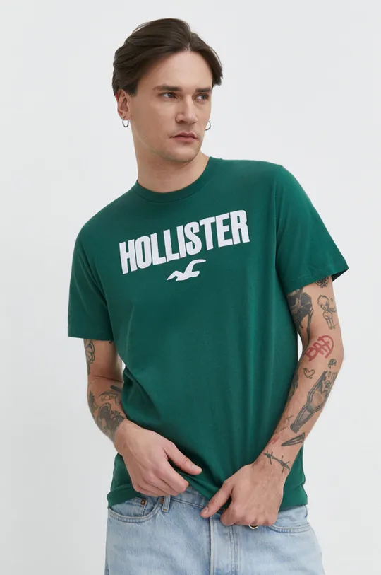 λευκό Βαμβακερό μπλουζάκι Hollister Co. 5-pack