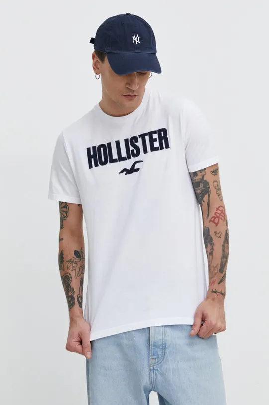 Βαμβακερό μπλουζάκι Hollister Co. 5-pack