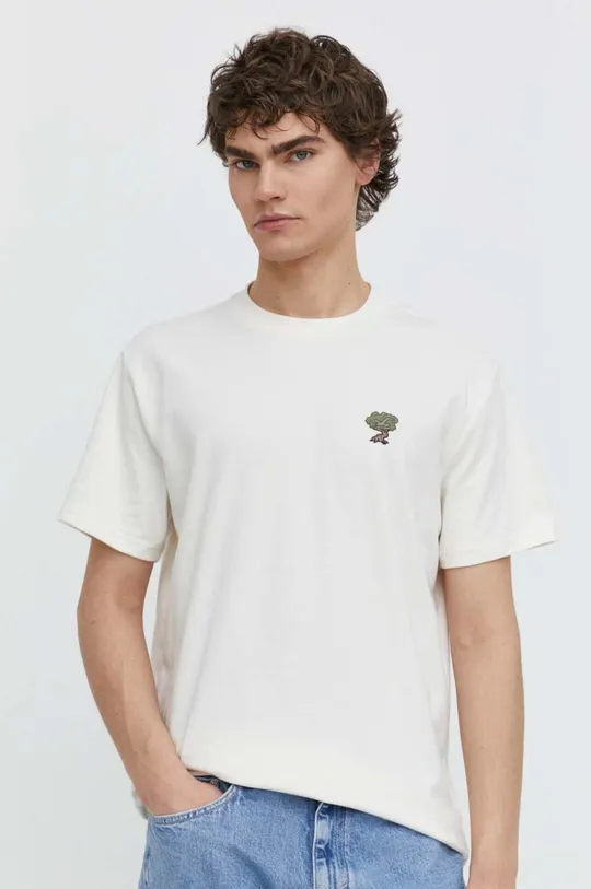 beżowy Hollister Co. t-shirt Męski