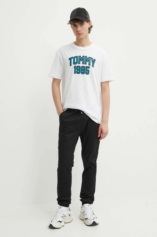 Tommy Jeans pamut póló fehér