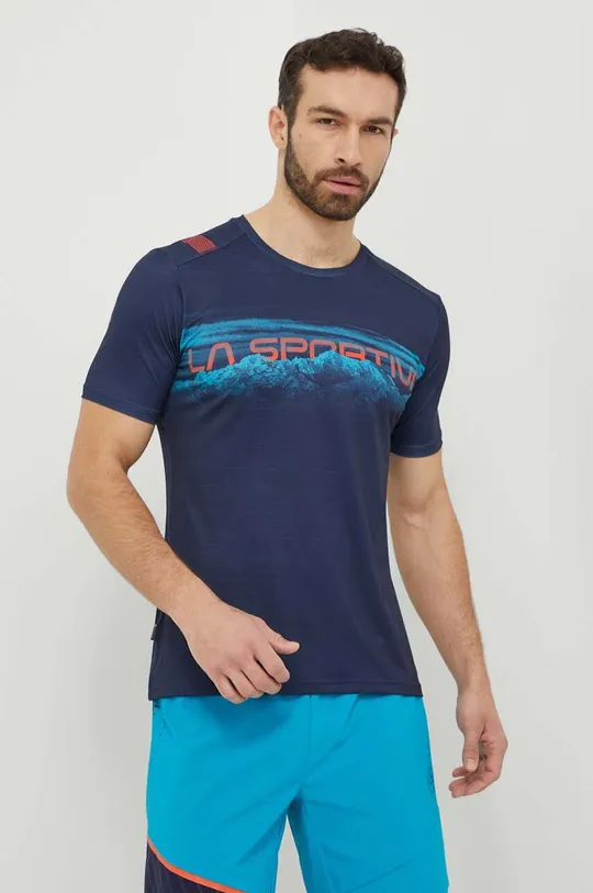 granatowy LA Sportiva t-shirt sportowy Horizon Męski