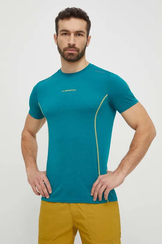 zielony LA Sportiva t-shirt sportowy Tracer