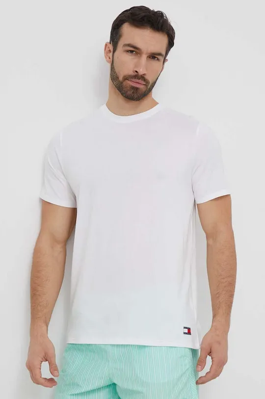 biały Tommy Jeans t-shirt lounge 2-pack Męski