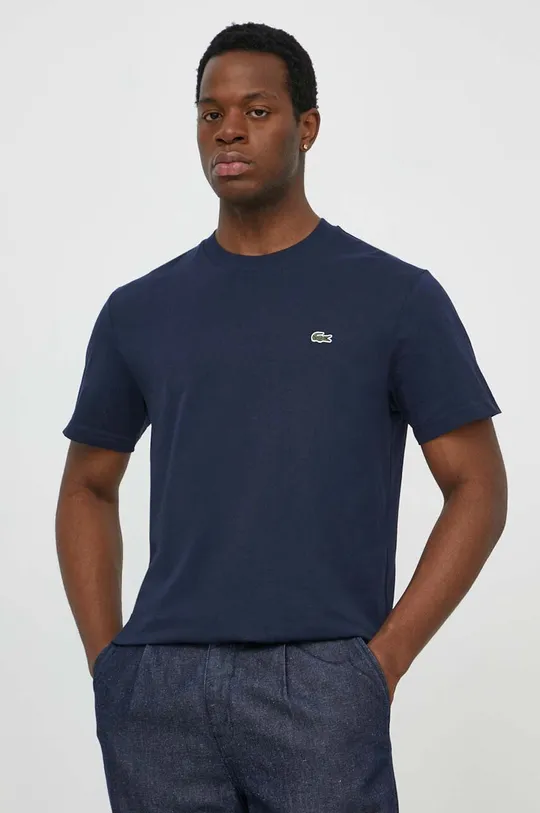 navy Lacoste cotton t-shirt Men’s