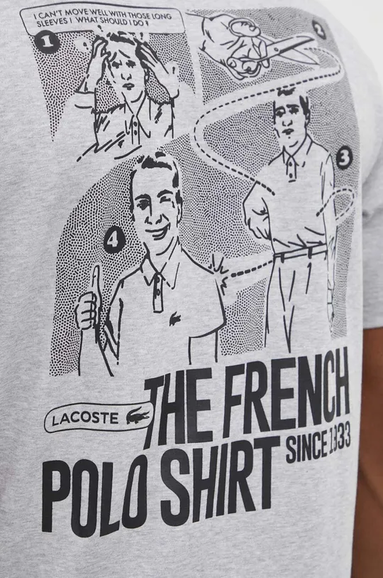 Bavlnené tričko Lacoste Pánsky