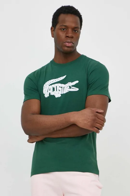 zielony Lacoste t-shirt