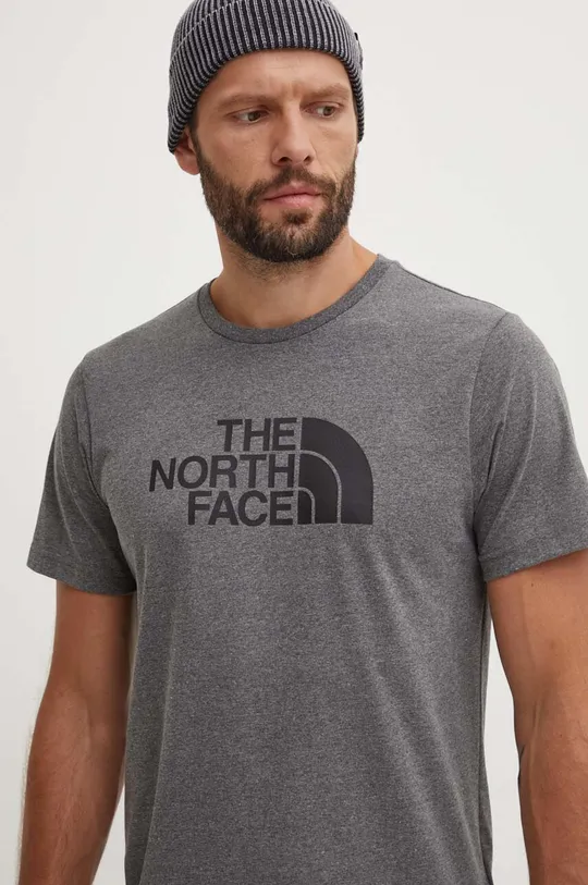 szürke The North Face t-shirt M S/S Easy Tee Férfi