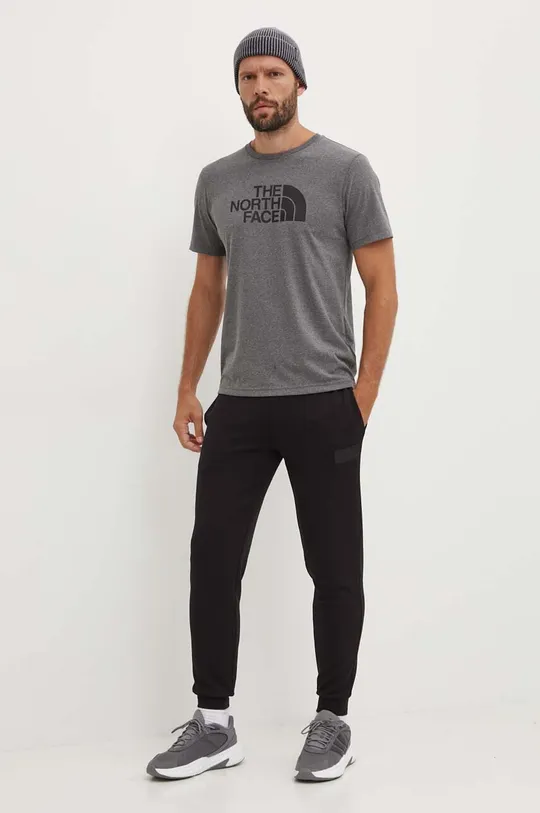 Tričko The North Face M S/S Easy Tee sivá