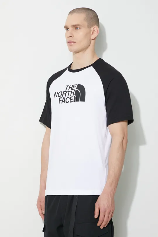 bianco The North Face t-shirt in cotone M S/S Raglan Easy Tee