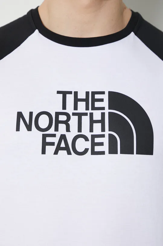 Памучна тениска The North Face M S/S Raglan Easy Tee