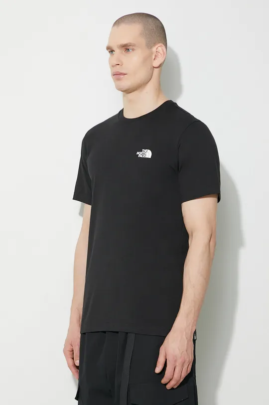 czarny The North Face t-shirt M S/S Simple Dome Tee