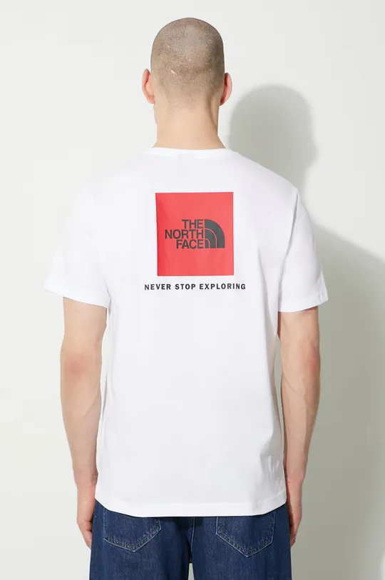 λευκό Βαμβακερό μπλουζάκι The North Face M S/S Redbox Tee