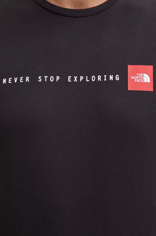 Βαμβακερό μπλουζάκι The North Face M S/S Never Stop Exploring Tee Ανδρικά