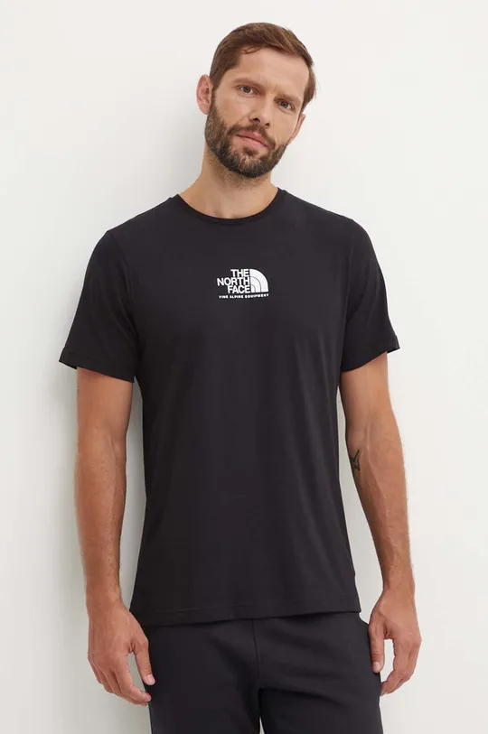black The North Face cotton t-shirt M S/S Fine Alpine Equipment Tee 3 Men’s
